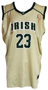 2001-2002 LeBron James St. Vincent-St. Mary’s Irish High School Game-Used Home Jersey