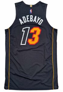 2001-22 Bam Adebayo Miami Heat Game-Used City Jersey