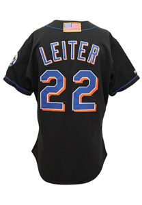 2001 Al Leiter New York Mets Game-Used Home Alternate Jersey