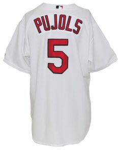 2001 Albert Pujols Rookie St. Louis Cardinals Game-Used Home Jersey