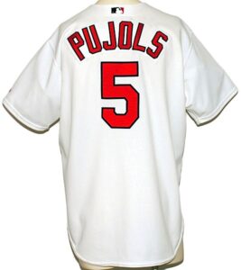 2001 Albert Pujols Rookie St. Louis Cardinals Game-Used Home Jersey