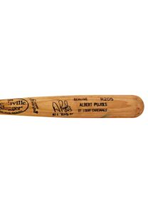 2001 Albert Pujols St. Louis Cardinals Autographed Rookie Model Bat