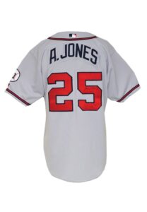 2001 Andruw Jones Atlanta Braves Game-Used & Autographed Road Jersey