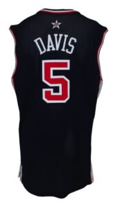 2001 Baron Davis Goodwill Games USA Basketball Game-Used Road Jersey