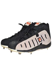 2001 Barry Bonds San Francisco Giants Game-Used & Autographed Cleats