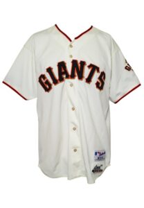 2001 Barry Bonds San Francisco Giants Game-Used & Autographed Home Jersey