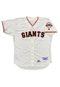 2001 Barry Bonds SF Giants Game-Used & Signed Home Jersey