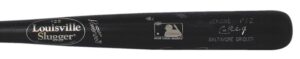 2001 Cal Ripken Jr. Baltimore Orioles Game-Used and Autographed Bat