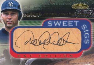 2001 Fleer Showcase Sweet Sigs Bat Edition Derek Jeter