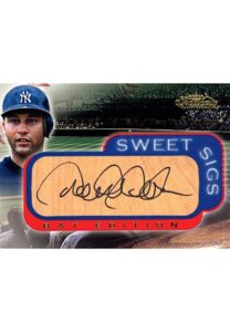 2001 Fleer Showcase Sweet Sigs Bat Edition Derek Jeter