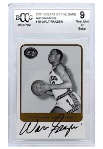 2001 Greats Of The Game Autographs Walt Frazier #19