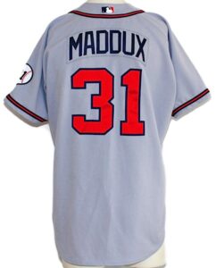 2001 Greg Maddux Atlanta Braves Game-Used Road Jersey