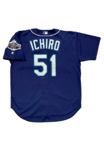 2001 Ichiro Suzuki Seattle Mariners Rookie Game-Used Alternate Jersey