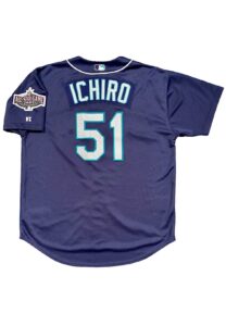 2001 Ichiro Suzuki Seattle Mariners Rookie Game-Used Alternate Jersey