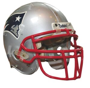 2001 J.R. Redmond New England Patriots Game-Used Helmet