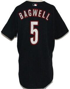 2001 Jeff Bagwell Houston Astros  Game-Used Black Alternate Jersey