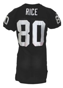 2001 Jerry Rice Oakland Raiders Game-Used Home Jersey