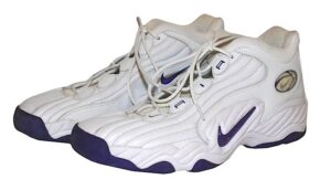 2001 John Stockton Utah Jazz Game-Used & Autographed Sneakers