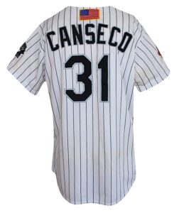 2001 Jose Canseco Chicago White Sox Game-Used Home Jersey