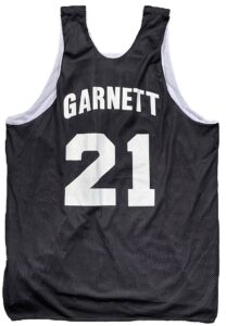 2001 Kevin Garnett NBA All-Star Game Practice Worn Reversible Jersey