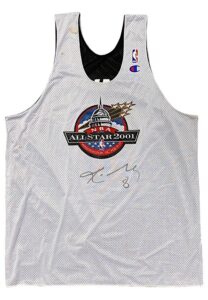 2001 Kobe Bryant NBA All-Star Game Player Worn Reversible Practice Jersey