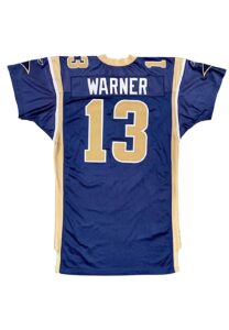 2001 Kurt Warner St. Louis Rams Game-Used Jersey