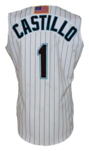 2001 Luis Castillo Florida Marlins Game-Used Home Jersey & 2000 Mark Kotsay Florida Marlins Game-Used Home Jersey