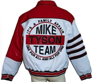 2001 Mike Tyson Worn “Team Tyson” Leather Jacket