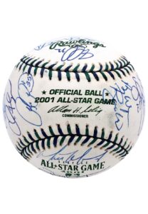 2001 MLB All-Star Game Team-Signed Baseball