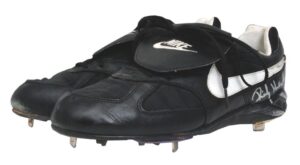 2001 Rickey Henderson San Diego Padres Game-Used & Autographed Cleats