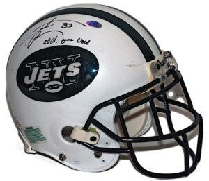 2001 Santana Moss NY Jets Game-Used & Autographed Helmet