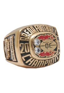 2001 Thompson Quad City Steamwheelers AF2 Championship Players Ring