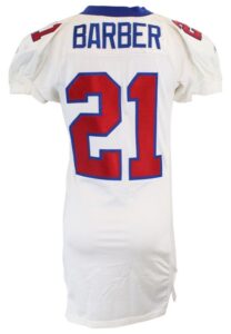 2001 Tiki Barber New York Giants Game-Used Home Jersey