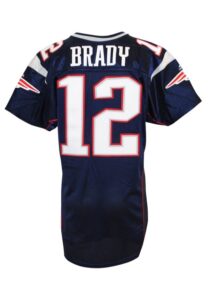 2001 Tom Brady New England Patriots Game-Used Home Jersey