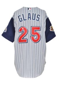 2001 Troy Glaus Anaheim Angels Game-Used Road Jersey