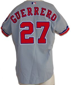 2001 Vladamir Guerrero Montreal Expos Game-Used Road Jersey