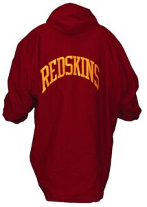 2001 Washington Redskins Worn Sideline Cape