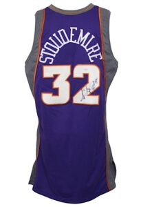 2002-03 Amar’e Stoudemire Phoenix Suns Game-Used & Autographed Road Jersey