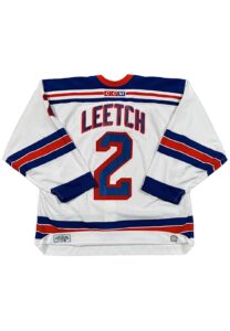 2002-03 Brian Leetch NY Rangers Game-Used Jersey