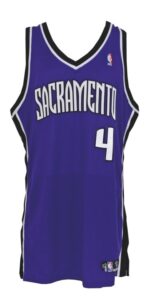 2002-03 Chris Webber Sacramento Kings Game-Used Road Jersey 