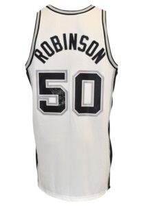 2002-03 David Robinson San Antonio Spurs Game-Used & Autographed Home Jersey