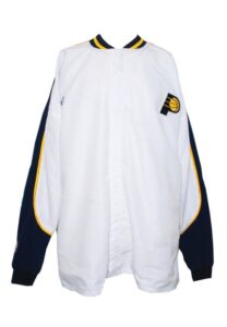 2002-03 Indiana Pacers Worn Warm-Up Jacket Attributed to Reggie Miller 