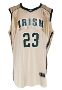 2002-03 LeBron James St. Vincent/St. Mary’s Irish High School Game-Used Home Uniform (2)