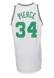 2002-03 Paul Pierce Boston Celtics Game-Used & Autographed Home Jersey (JSA)