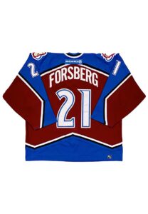 2002-03 Peter Forsberg Colorado Avalanche Game-Used Jersey