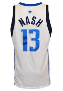 2002-03 Steve Nash Dallas Mavericks NBA Playoffs Game-Used Home Jersey