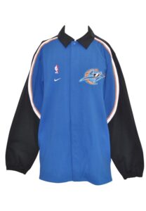 2002-03 Washington Wizards Player-Worn Warm-Up Jacket Attributed To Michael Jordan