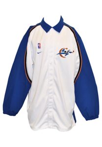 2002-03 Washington Wizards Player-Worn Warm-Up Jacket Attributed To Michael Jordan