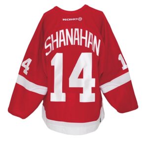 2002-2003 Brendan Shanahan Detroit Red Wings Game-Used Red Jersey