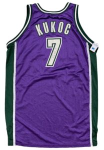 2002-2003 Toni Kukoc Milwaukee Bucks Game-Used & Autographed Jersey